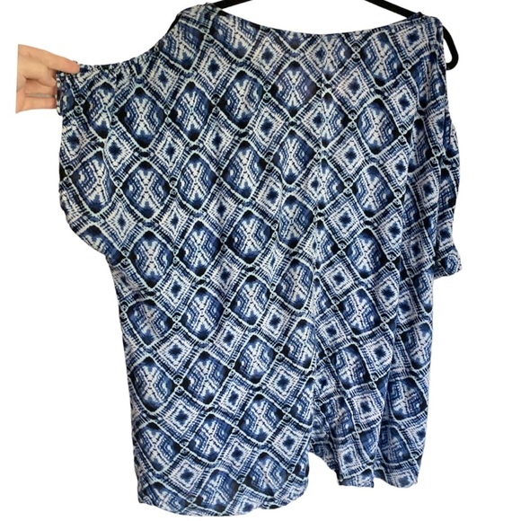 Allison Brittney Cold Shoulder Dolman Sleeve Blouse - Picture 8 of 8